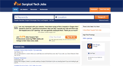 Desktop Screenshot of getsurgicaltechjobs.com